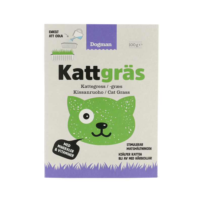 Produktbild för Dogman Kattgräs 100g