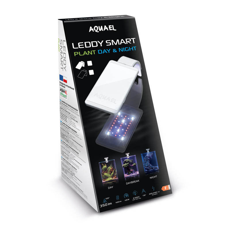 Produktbild för Aquael Lampa Smart Plant &amp; Night Vit 4,8W 8000K