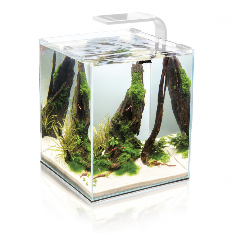 Produktbild för Aquael Akvarium Shrimp Set Day&amp;Night Vit 6W 19L