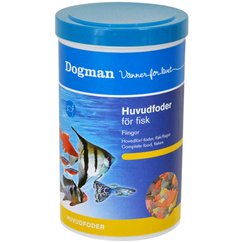 Produktbild för Dogman Huvudfoder för fisk 1000ml