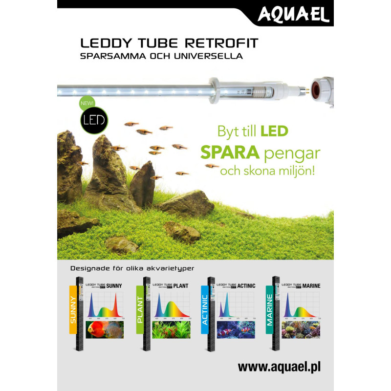 Produktbild för Aquael Lysrör LED Universal Actinic 18W 20000K