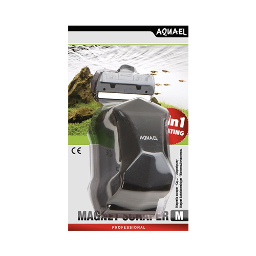 AQUAEL Magnet Scraper 2 in 1 Algmagnet M Svart