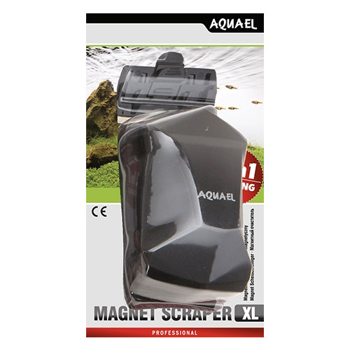 AQUAEL Algmagnet Magnet Scraper 2i1 Svart