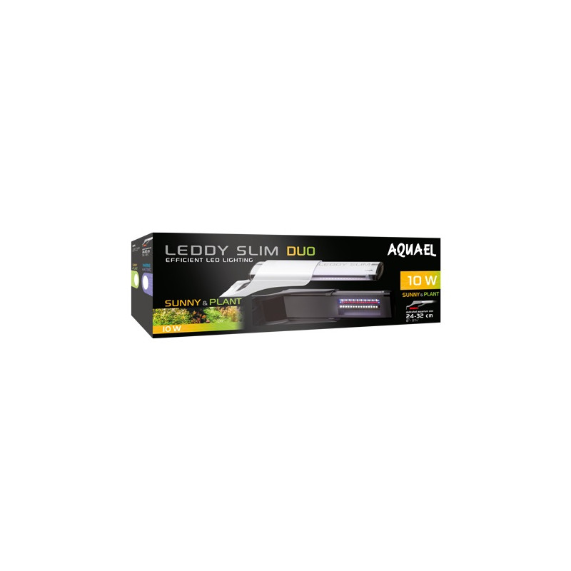 Produktbild för Aquael Lysrör LED Slim Duo SunnyPlant Vit 10W 6500/8000K