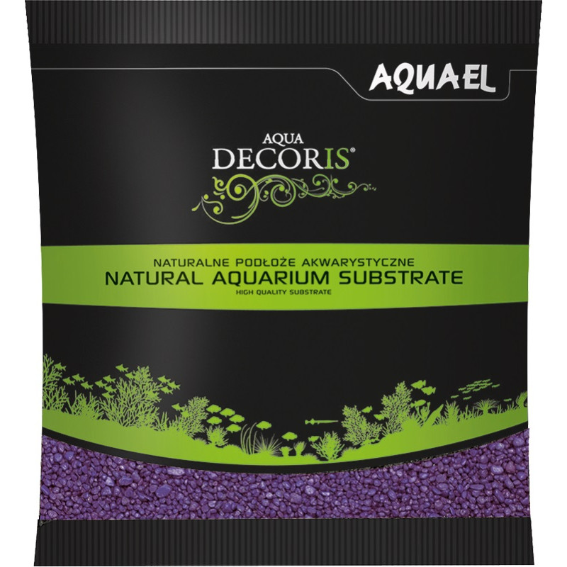 Produktbild för Aquael Akvariegrus Decoris Lila 2-3mm 1kg