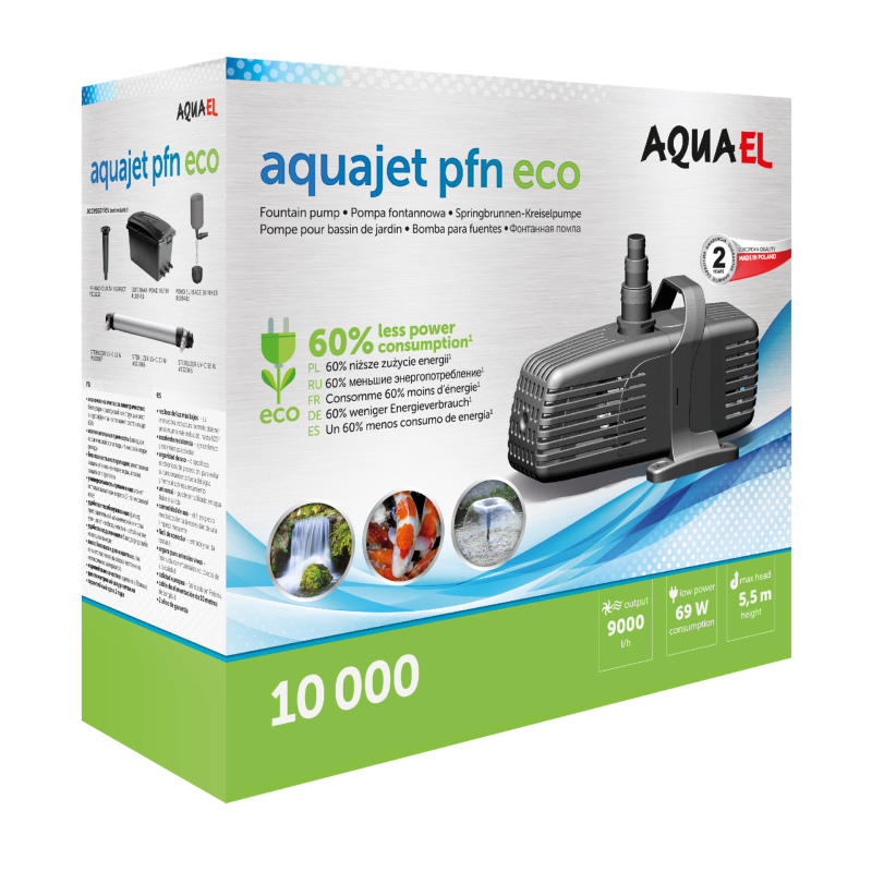 Produktbild för Aquael Dammpump AquaJet PFN ECO 29W 6000l/h
