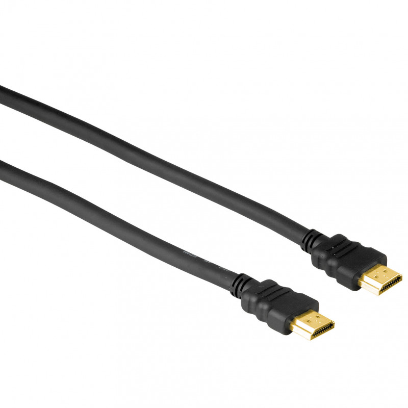 Produktbild för Kabel HDMI A-A Guld Svart 2.0m