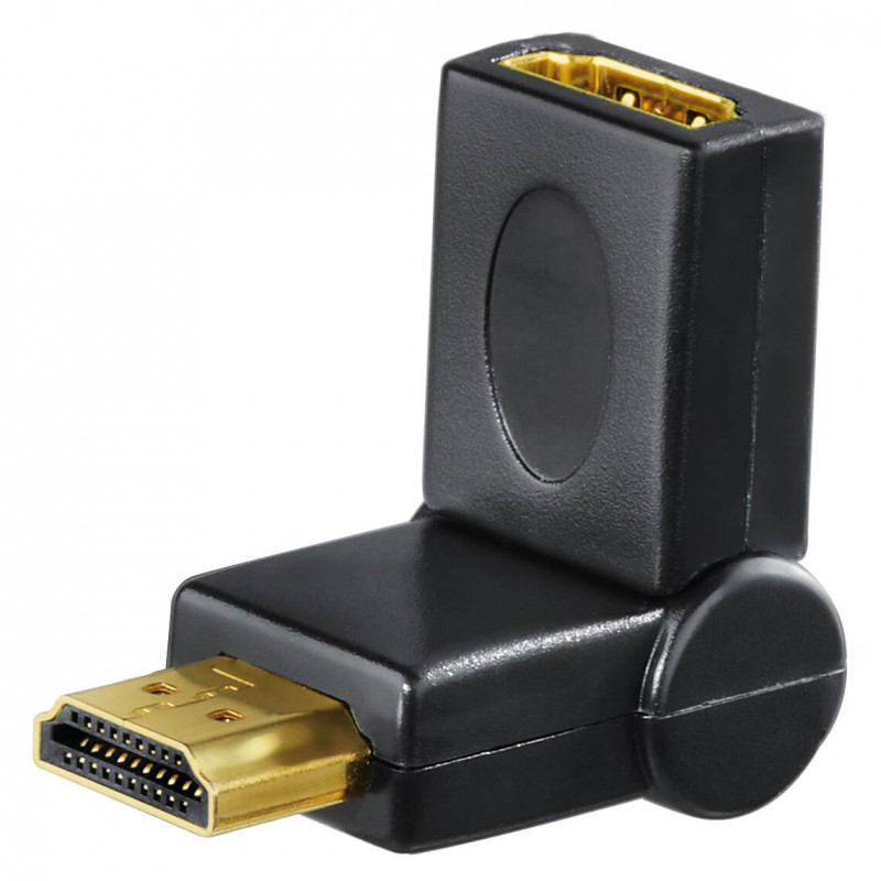 Produktbild för Adapter HDMI Swivel Hane-Hona TL
