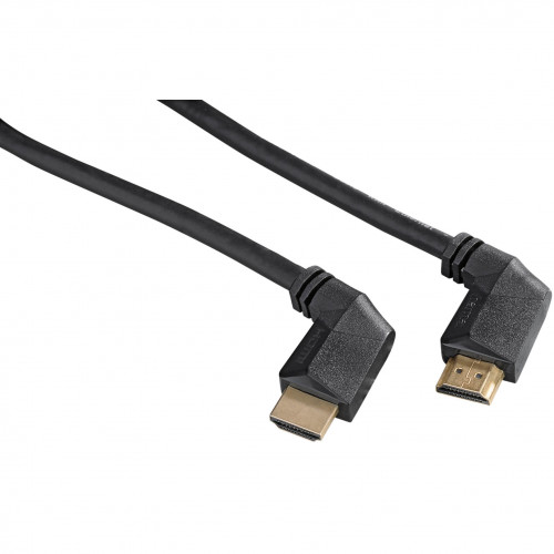 Hama Kabel HDMI Ethernet Vinklad Guld Svart 1.5m