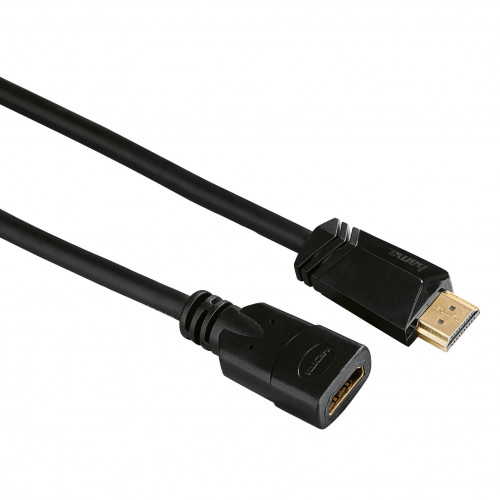 Hama Kabel HDMI Ethernet Förlängning Guld Svart 3m