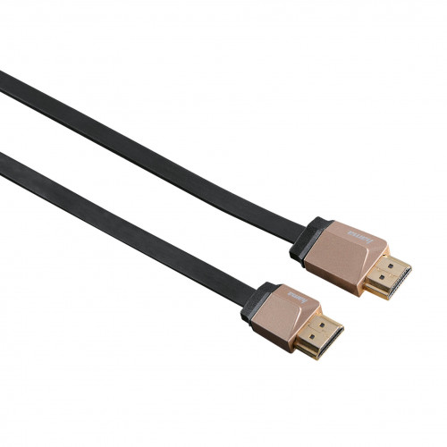 Hama Kabel HDMI Ethernet Flexislim Svart 5m