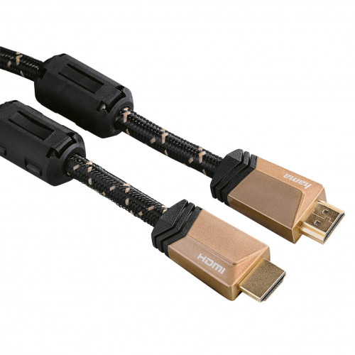 Hama Kabel HDMI Ethernet PREMIUM 4K Svart 0.75m