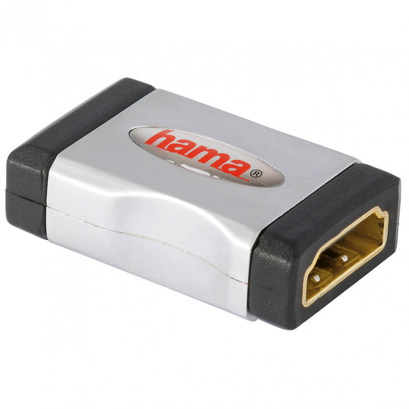 Produktbild för Adapter HDMI Hona-Hona Guld Svart
