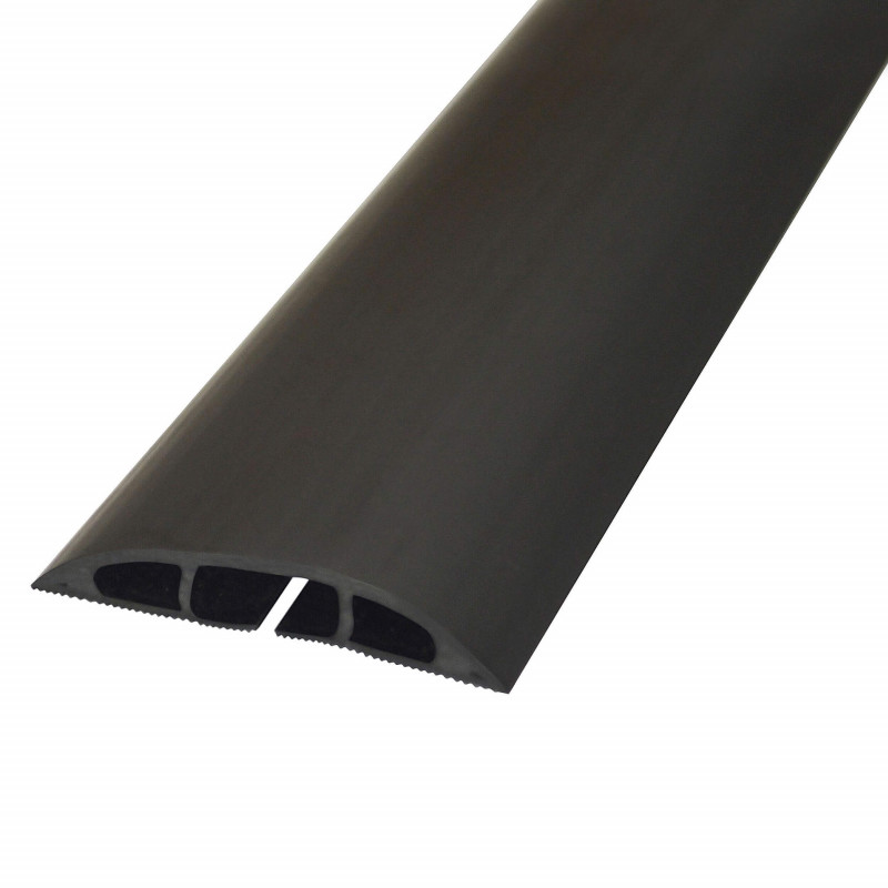 Produktbild för Kabelkanal Golv PVC Svart 1.8m