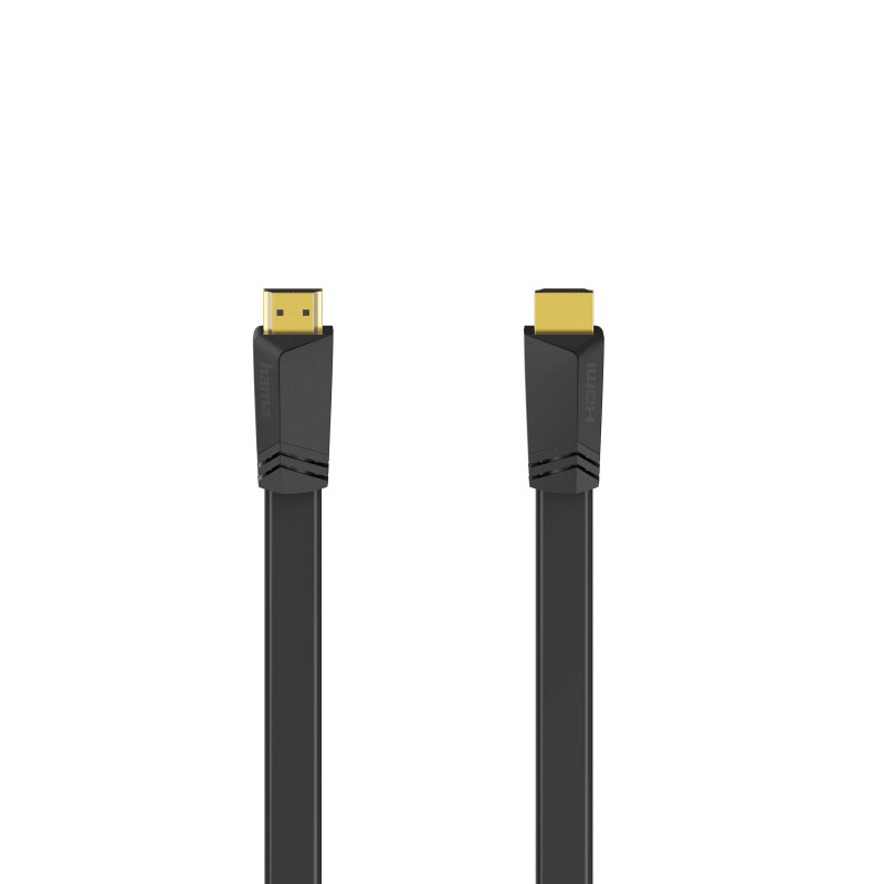 Produktbild för Kabel HDMI Ethernet Platt Svart 1.5m