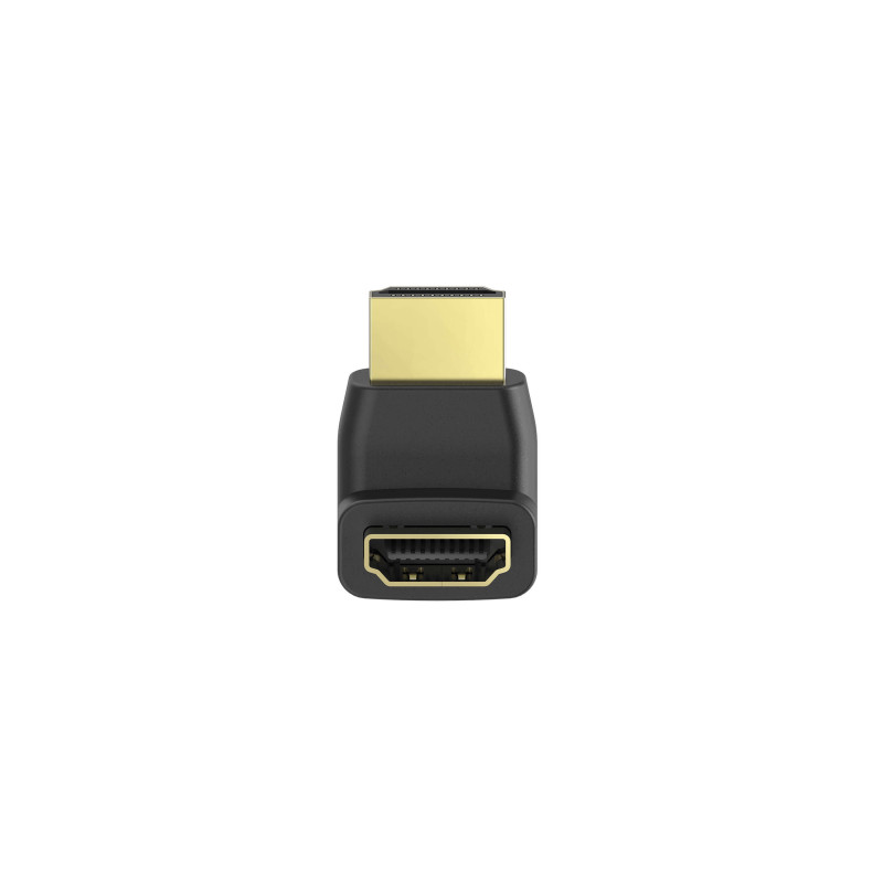 Produktbild för Adapter HDMI Vinklad Ned Hona-Hane Guld Svart