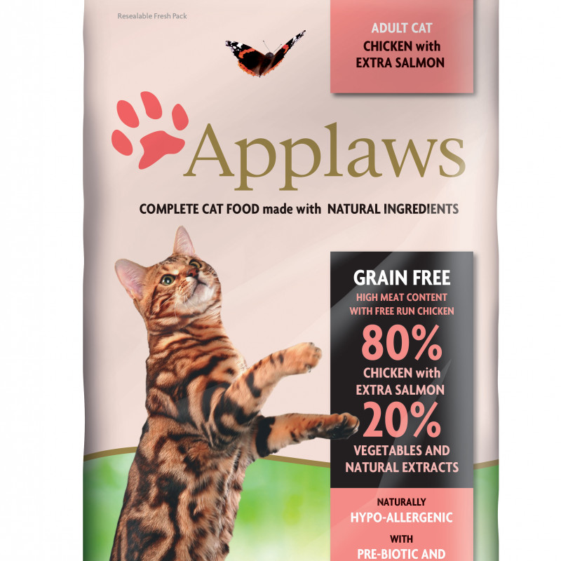 Produktbild för Applaws katt Adult Chicken&Salmon 2 kg