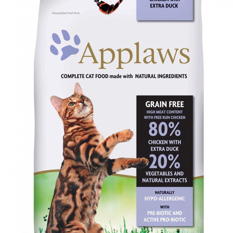 Produktbild för Applaws katt Adult Chicken&Duck 400 g