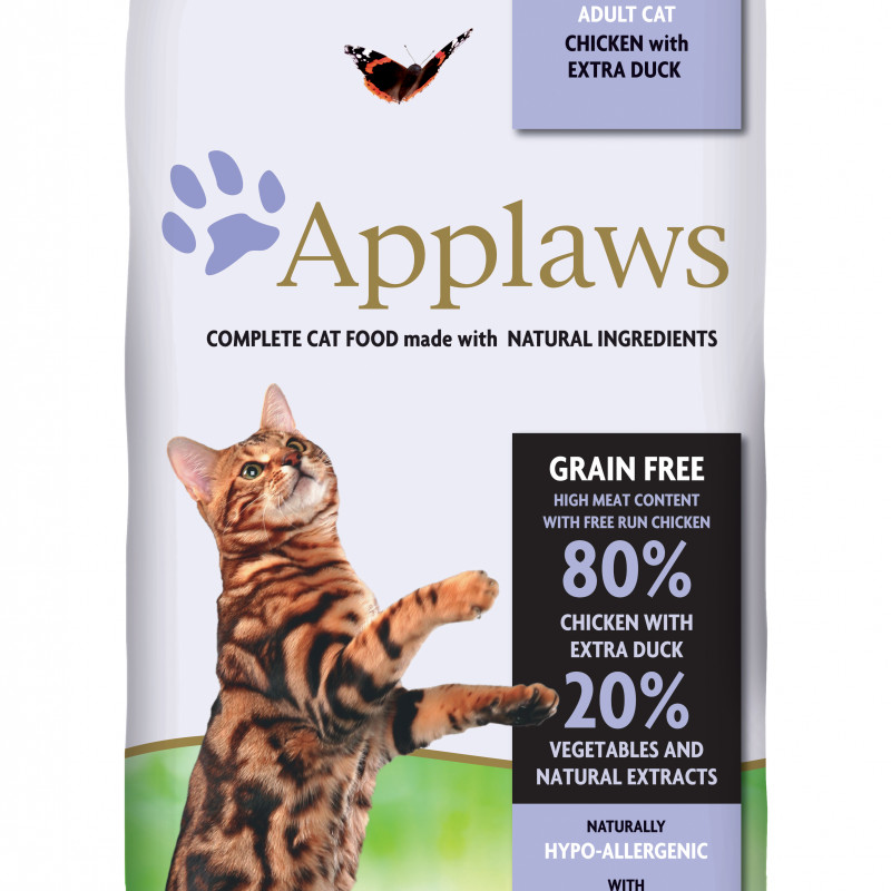 Produktbild för Applaws katt Adult Chicken&Duck 2 kg