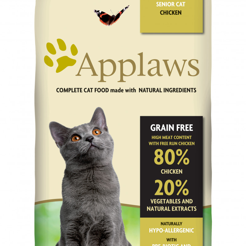 Produktbild för Applaws katt Adult Chicken Senior 2 kg