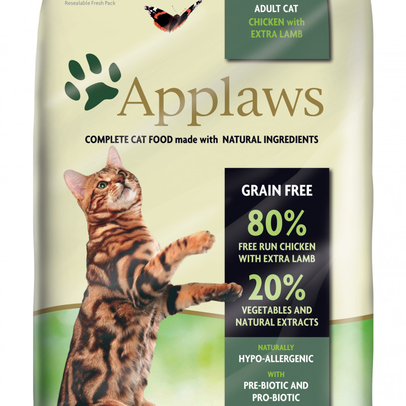 Produktbild för Applaws katt Adult Chicken&Lamb 7,5 kg