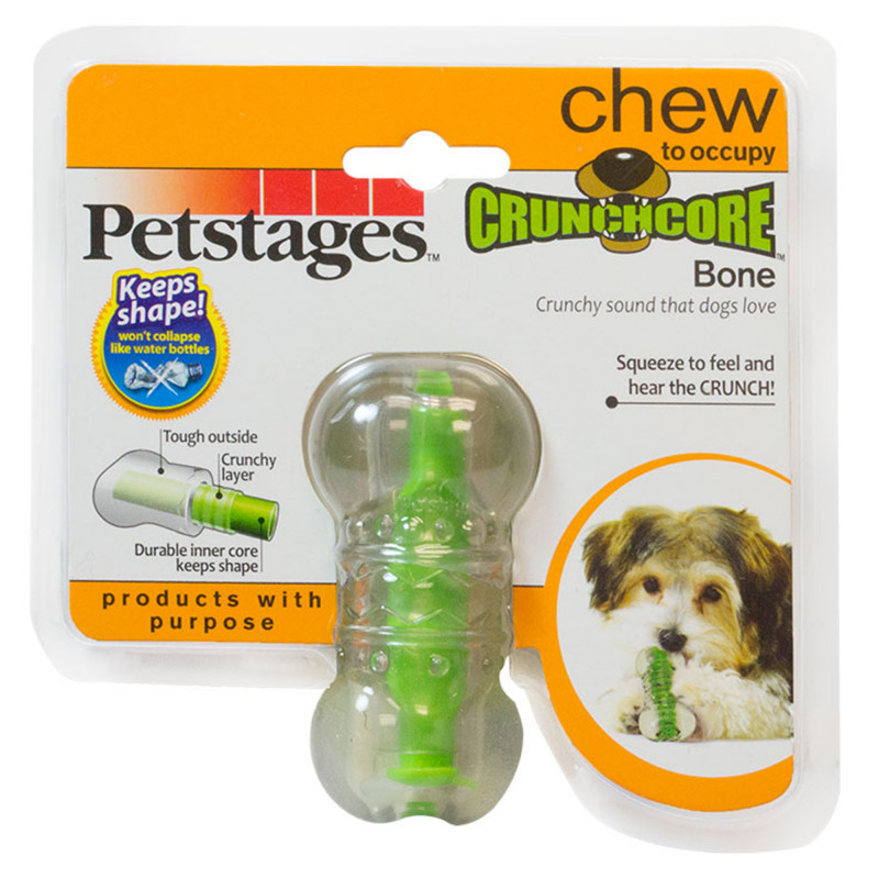 Produktbild för Hundleksak Petstages Mini Crunchcore Bone 8cm