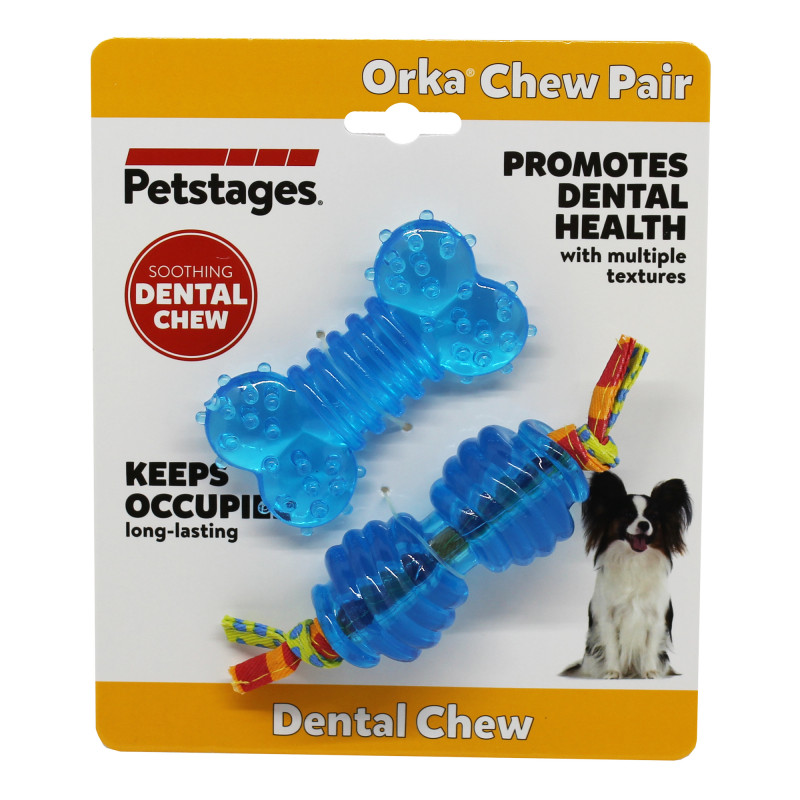 Produktbild för Petstages Mini Orka Chew Pair 7+12 cm