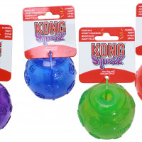 Produktbild för Hundleksak Kong gummi Squeezz Boll Large d=7,5cm