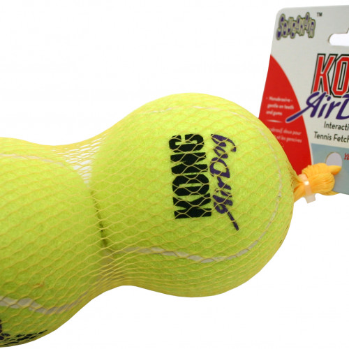 KONG Hundleksak Kong Air Squeaker Tennisboll  2p d=8cm Large