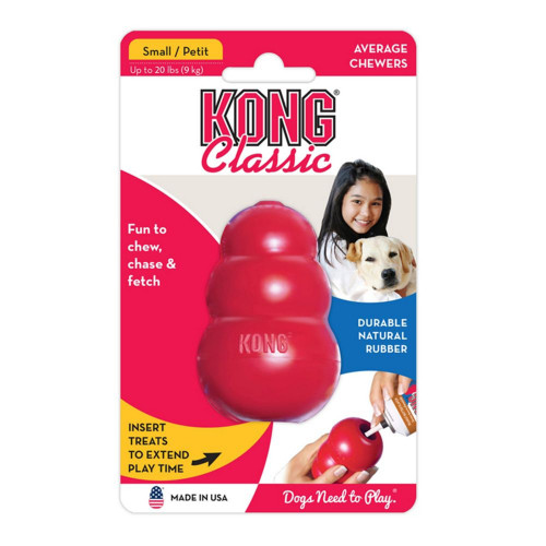 KONG Hundleksak Kong Original gummi röd Small 7x4,5cm