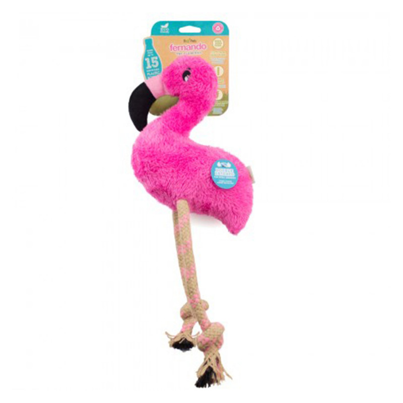 Produktbild för Hundleksak Flamingo Medium Beco 16x16cm