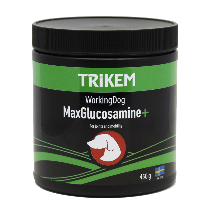 Produktbild för Trikem Max Glukosamin+ Hund 450 g