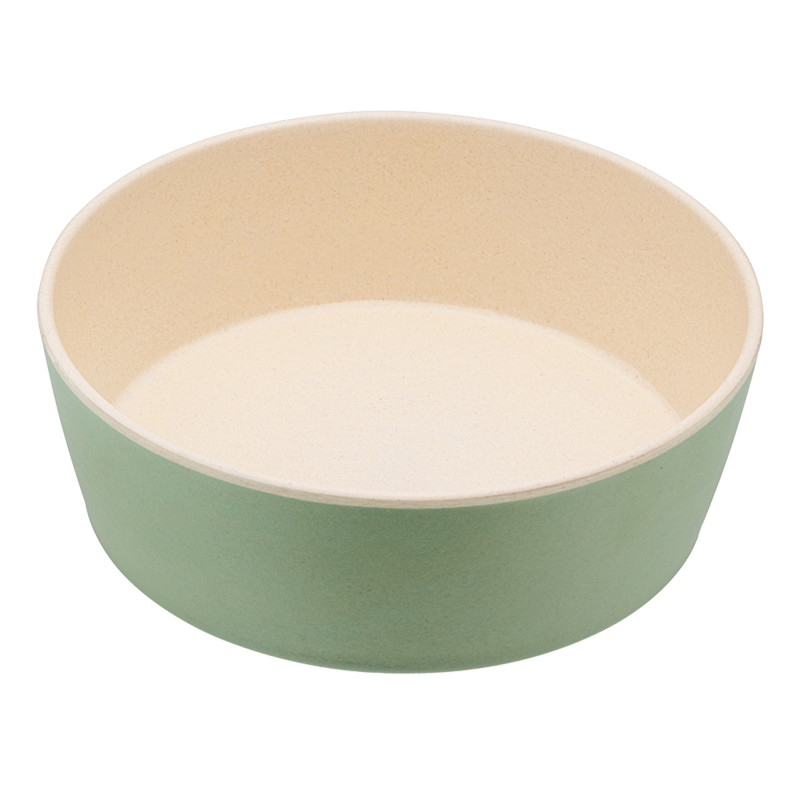 Produktbild för Beco matskål Mint Flat från växtfibrer 18x6,5 cm