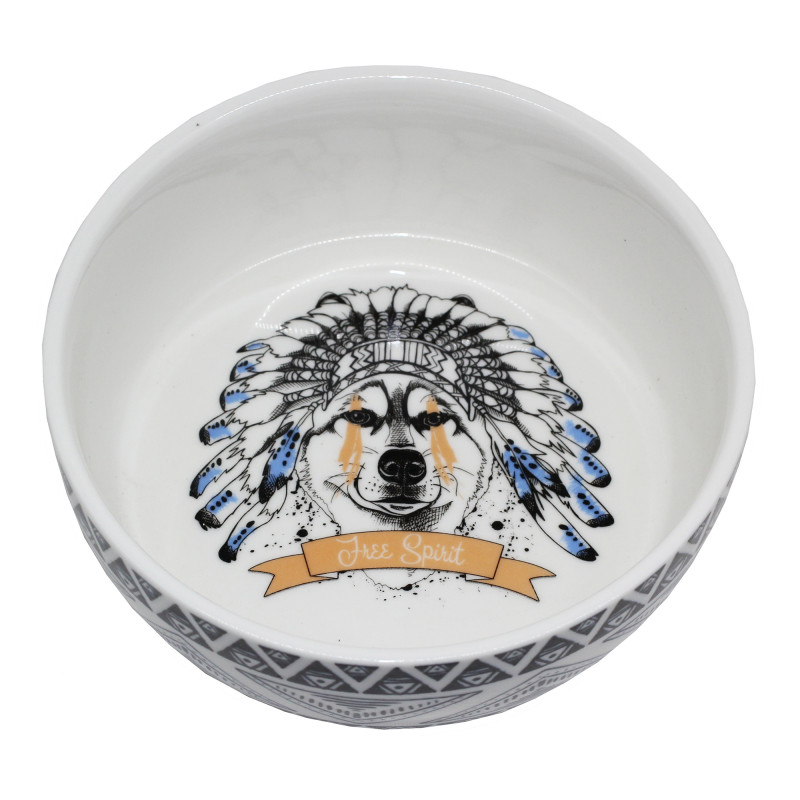 Produktbild för Keramikskål Hund Free Spirit Tyrol 160 mm