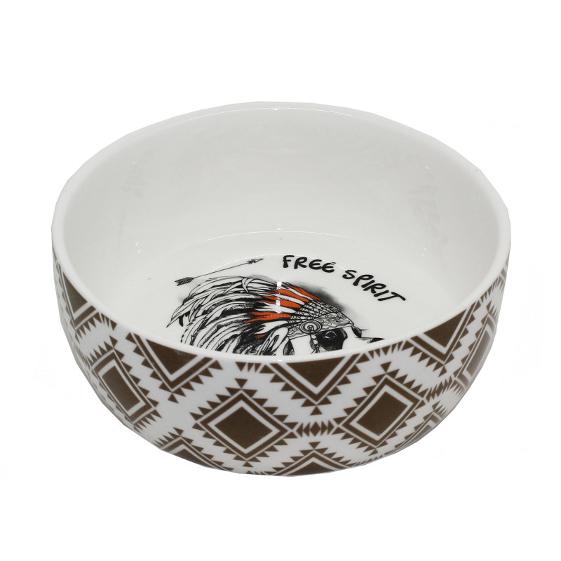 Produktbild för Keramikskål Hund Ethnic Tyrol 160 mm