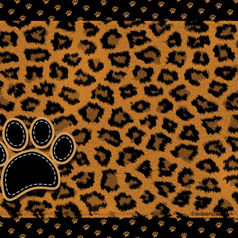 Produktbild för Underlägg Leopard Brun Drymate 51x30cm