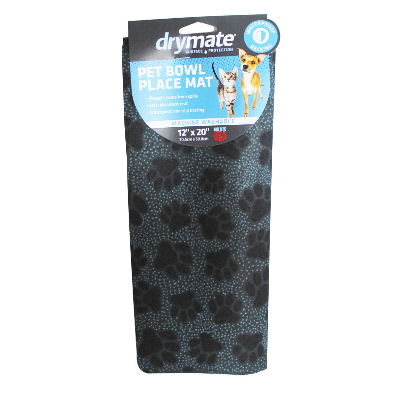 Produktbild för Underlägg Paw Dots Black Drymate 51x30cm