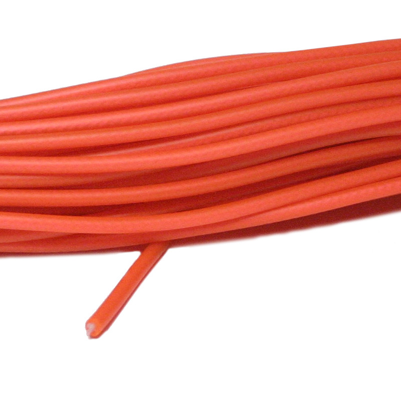 Produktbild för Spårlina plastad lina orange Alac 4mm/15 m