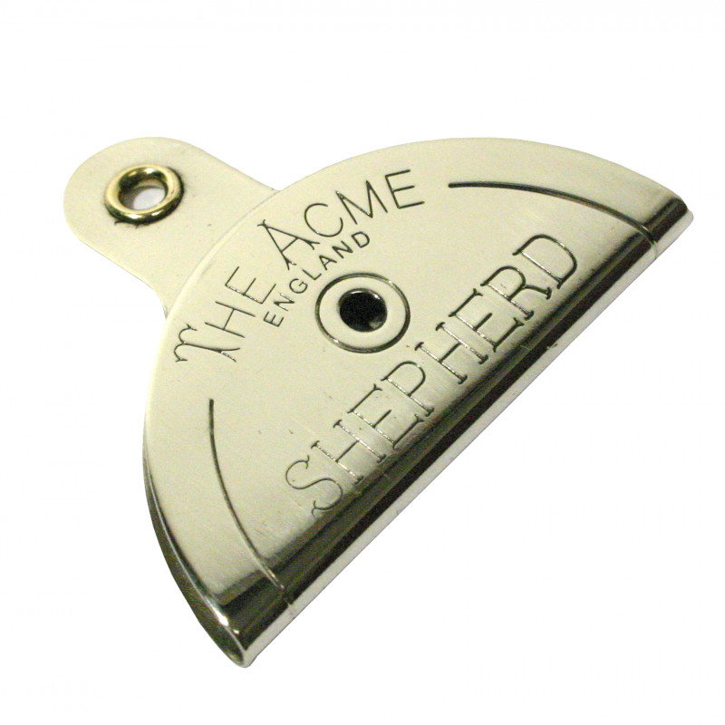 Produktbild för Visselpipa platt fårträning Acme Silver 5 cm