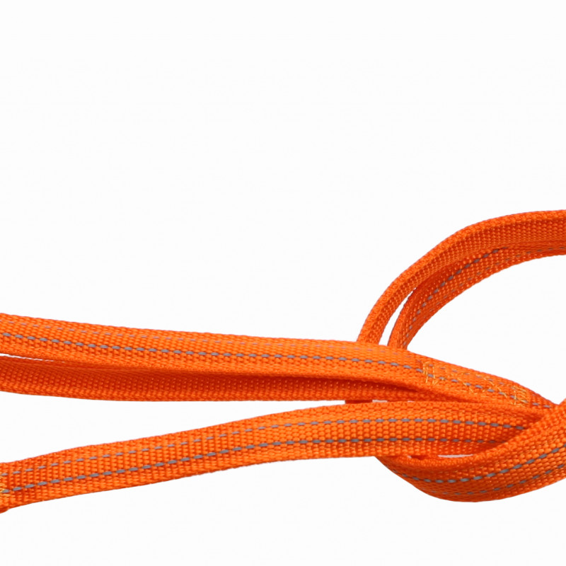 Produktbild för Koppel nylon reflex Orange Gibbon 10mm/180cm