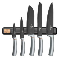 Miniatyr av produktbild för Knivset 5 knivar + magnetisk hängare