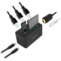 Miniatyr av produktbild för PC-/Mac-minidocka HDMI, USB-C, USB