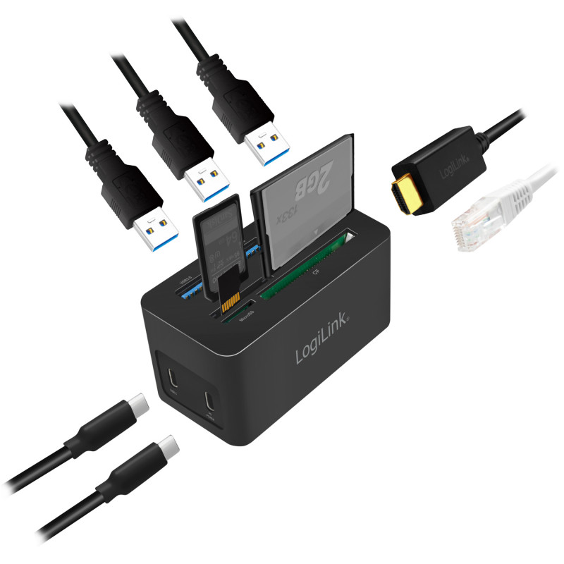 Produktbild för PC-/Mac-minidocka HDMI, USB-C, USB