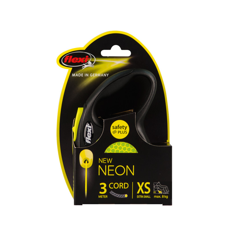 Produktbild för Flexi Neon Reflect XS Snöre 3m/max8kg