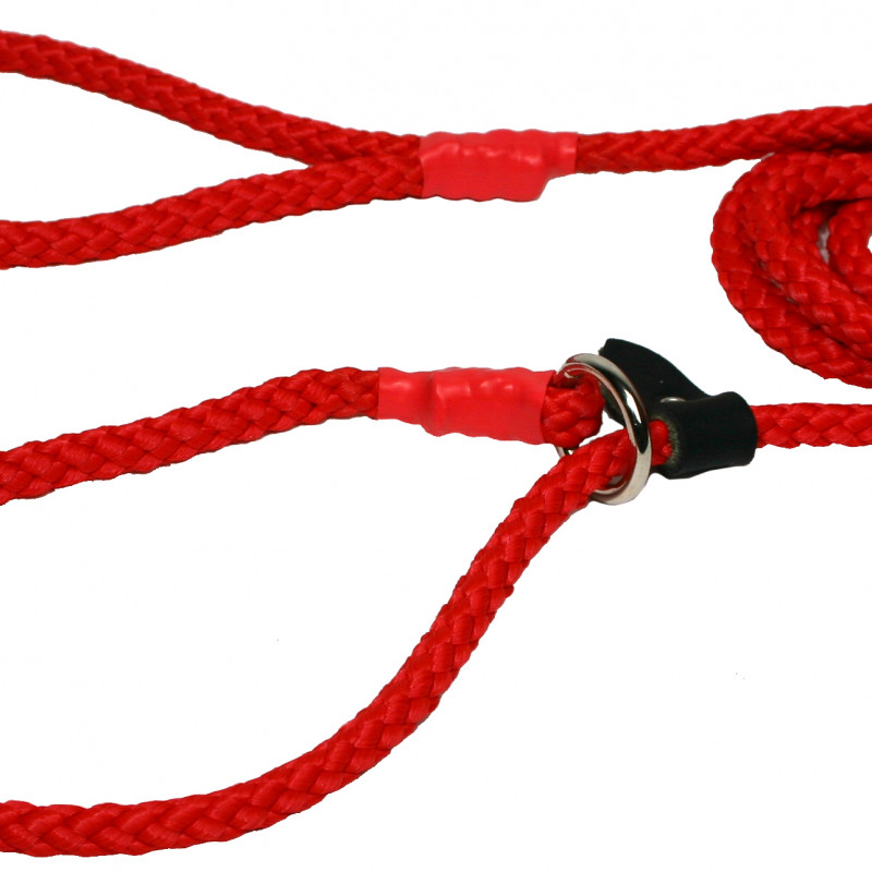 Produktbild för Retriverkoppel Nylon röd Alac 10mm x180 cm