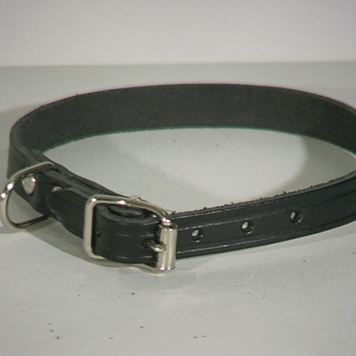 ALAC Halsband Läder Alac svart 12mm/25cm
