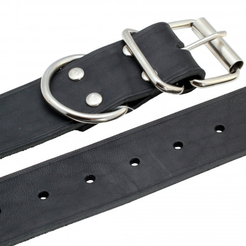 ALAC Halsband Läder Alac svart 40mm/50cm