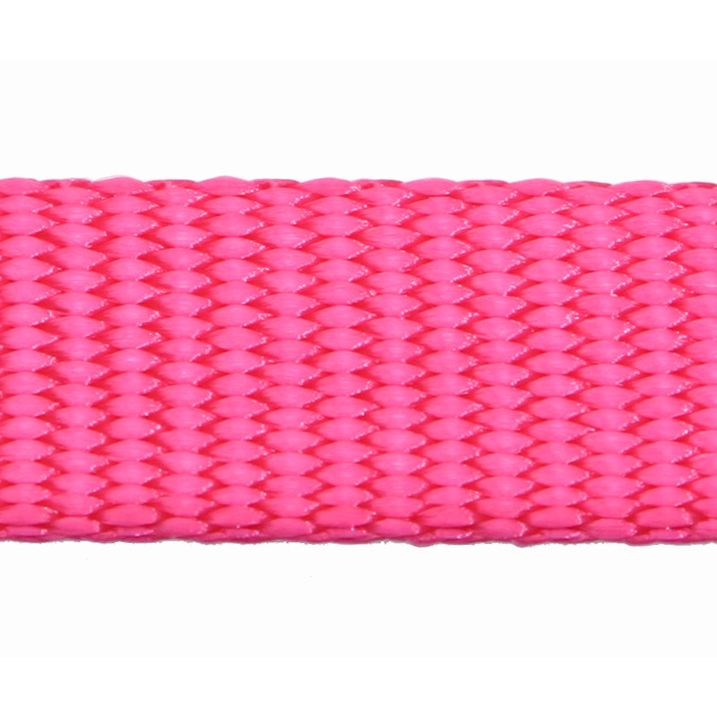 Produktbild för Halsband nylon ställbart Rosa Gibbon 10mm/21-34cm