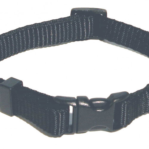 Gibbon Halsband nylon ställbart svart Gibbon 10mm/21-34cm