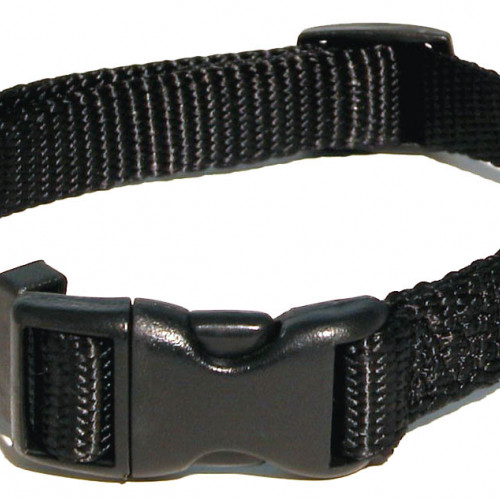 Gibbon Halsband nylon ställbart svart Gibbon 15mm/35-45cm